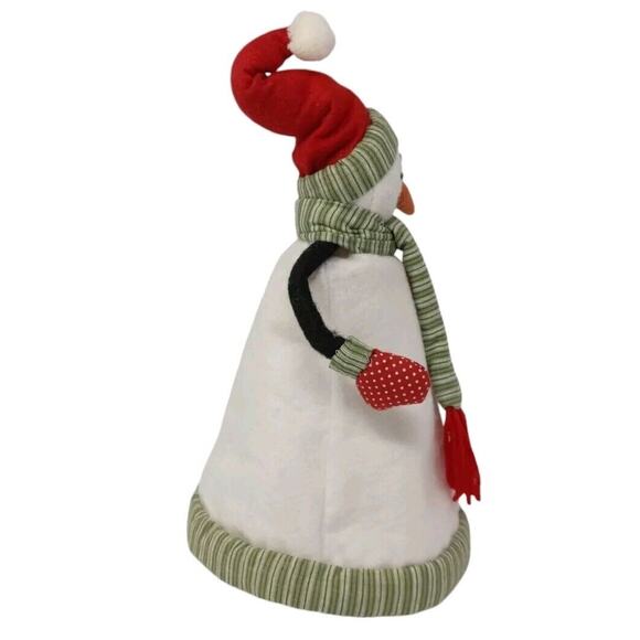 Pottery Barn Kids Snowman Christmas Tree Topper Felt Fabric Old Fashioned in Box - Picture 4 of 15
